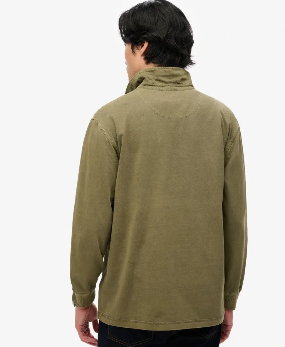 Long Sleeved Contrast Stitch Rugby Shirt