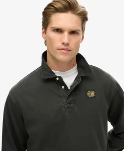 Long Sleeved Contrast Stitch Rugby Shirt