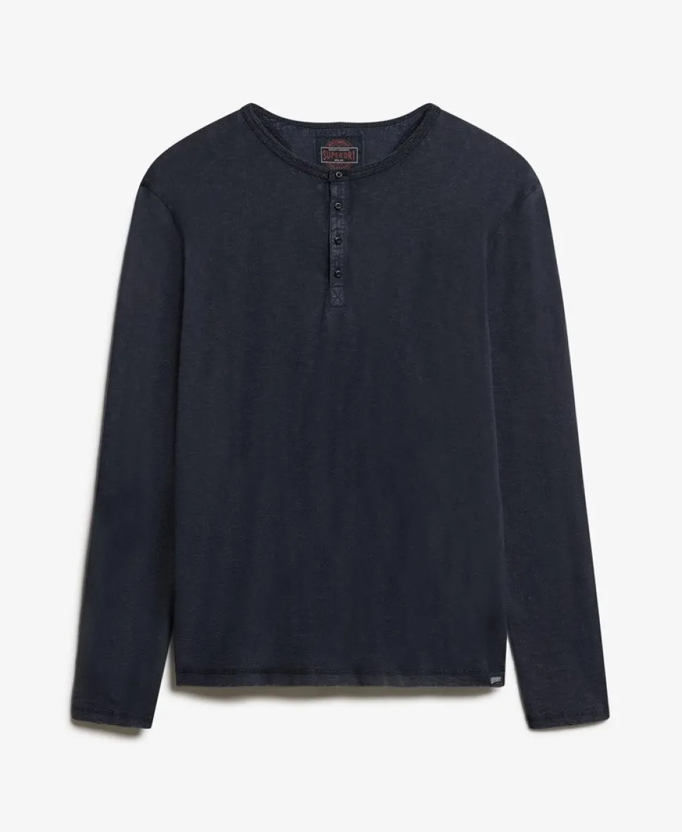 Long Sleeved Jersey Henley Top