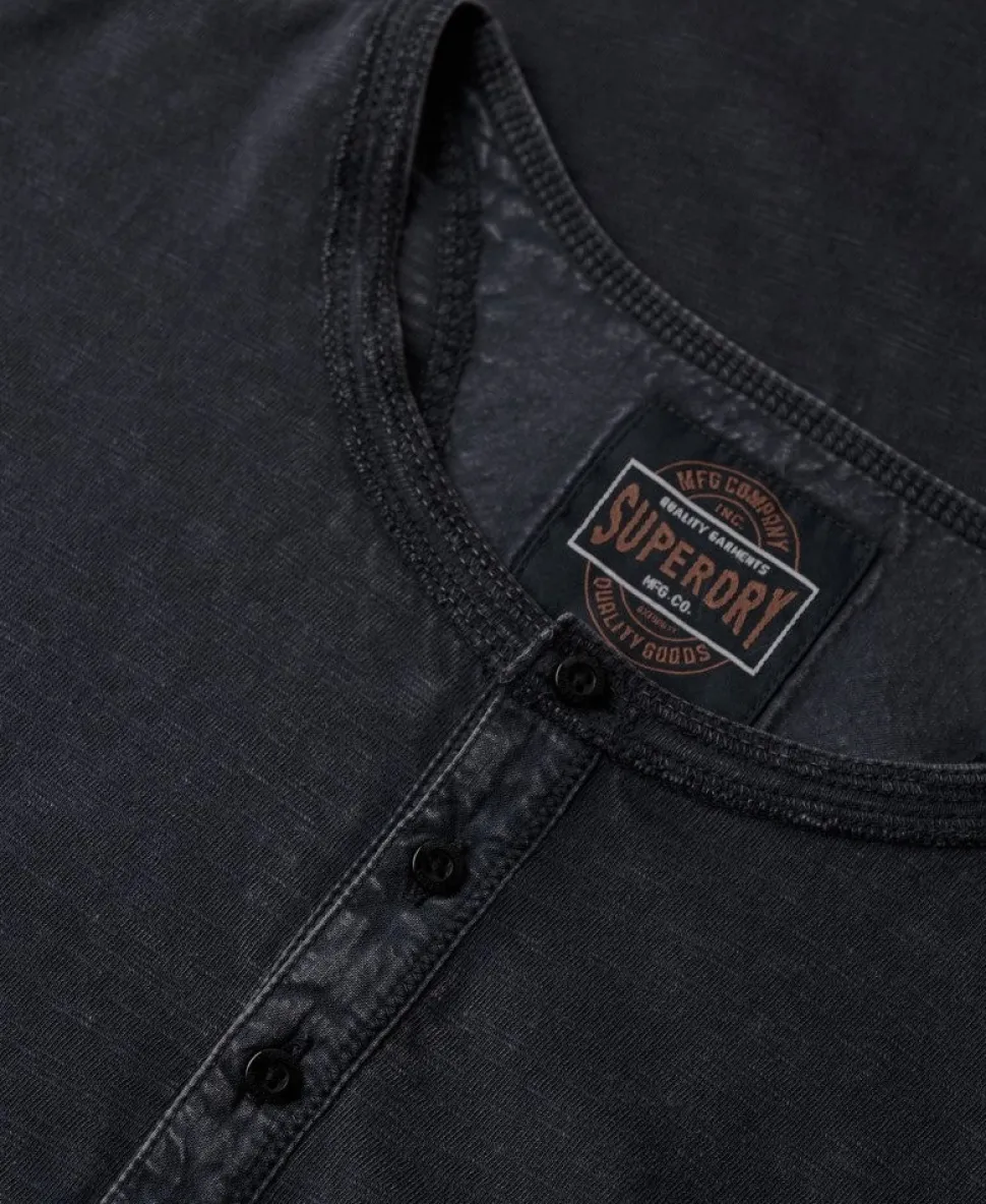 Long Sleeved Jersey Henley Top