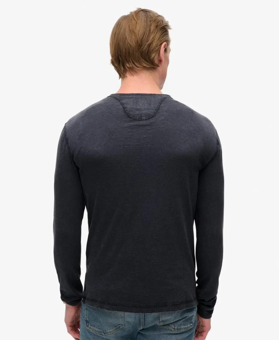 Long Sleeved Jersey Henley Top
