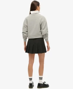 Low Rise Pleated Mini Skirt