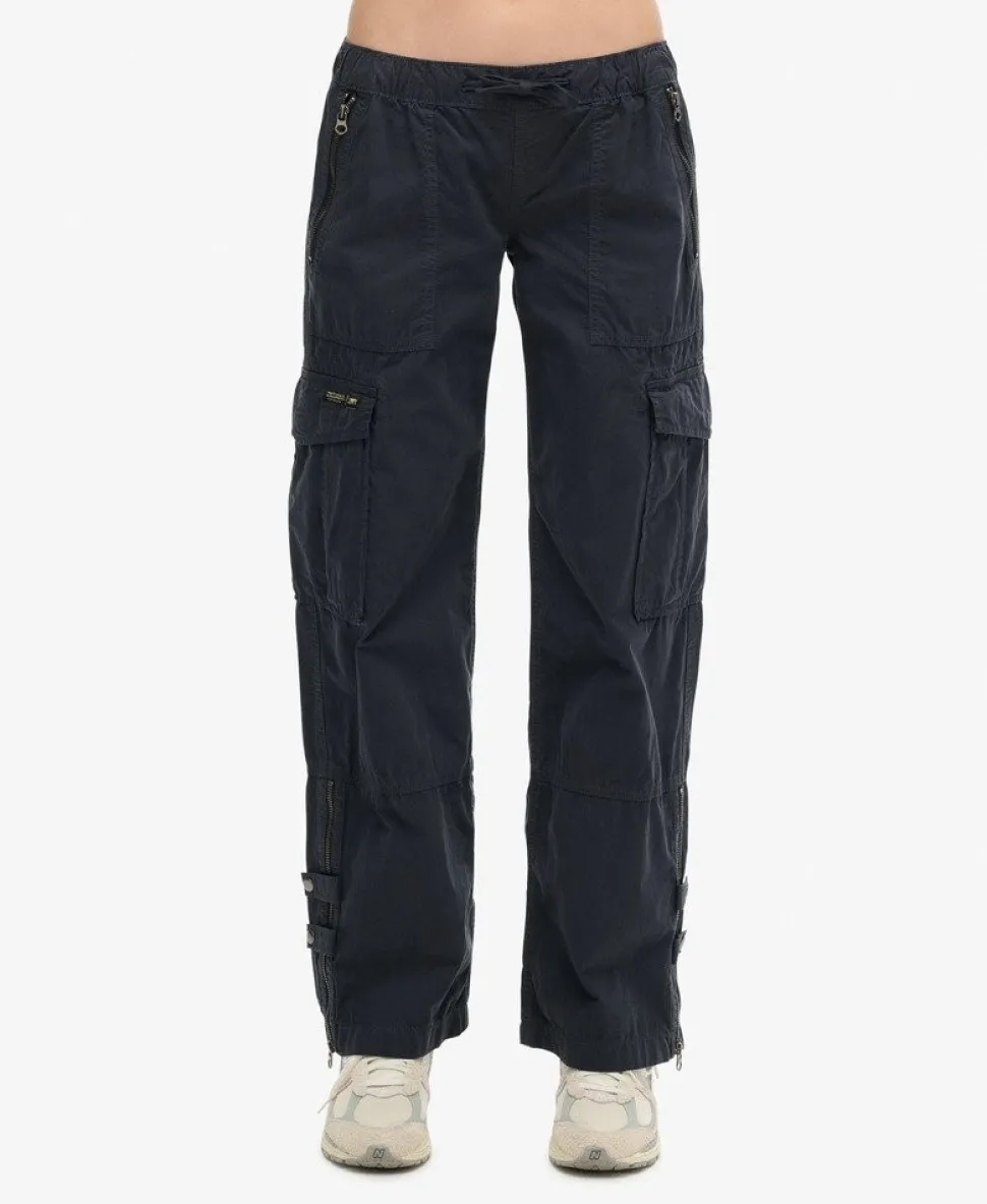 Low Rise Wide Leg Cargo Pants