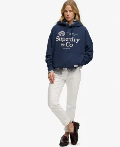 Luxe Casual Embroidered Relaxed Hoodie