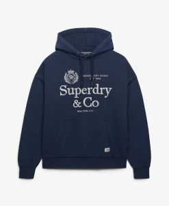 Luxe Casual Embroidered Relaxed Hoodie