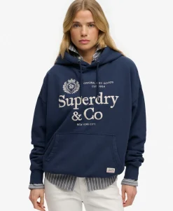 Luxe Casual Embroidered Relaxed Hoodie