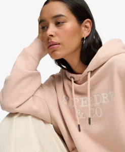 Luxe Casual Embroidered Relaxed Hoodie