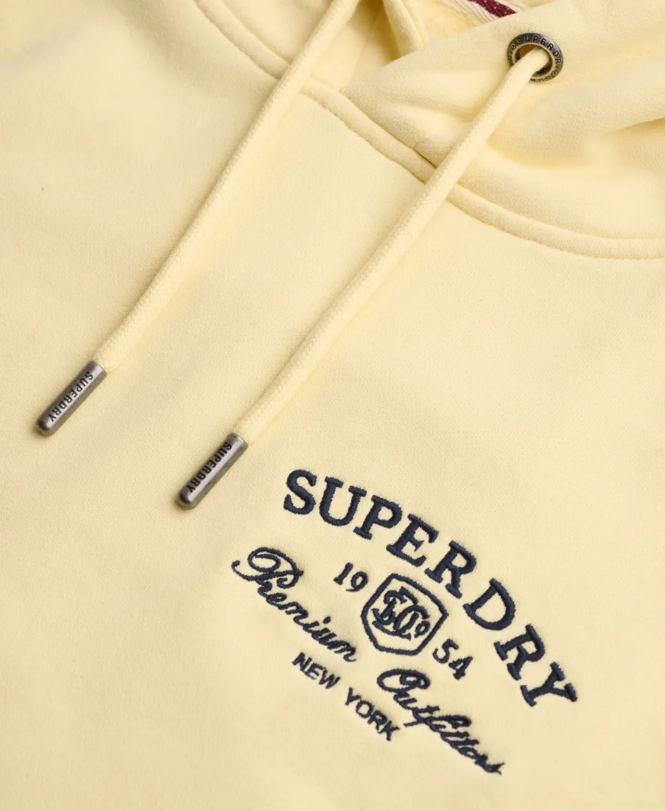 Luxe Casual Embroidered Relaxed Hoodie