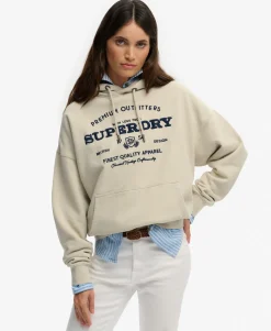 Luxe Casual Embroidered Relaxed Hoodie
