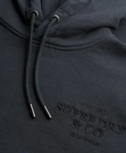 Luxe Casual Embroidered Relaxed Hoodie