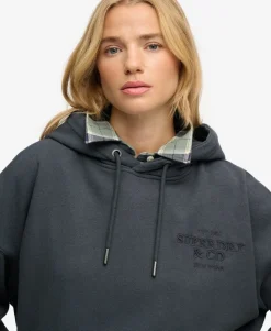 Luxe Casual Embroidered Relaxed Hoodie