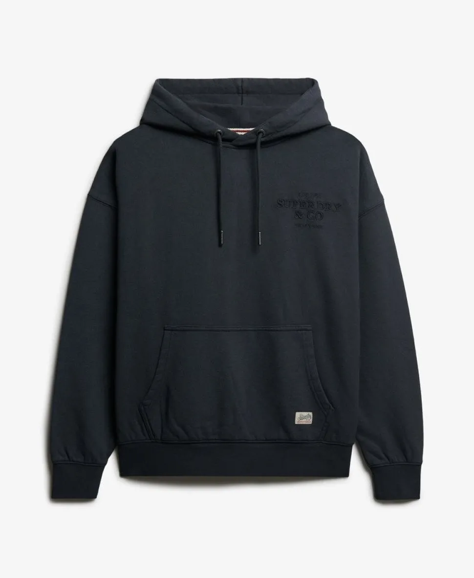 Luxe Casual Embroidered Relaxed Hoodie