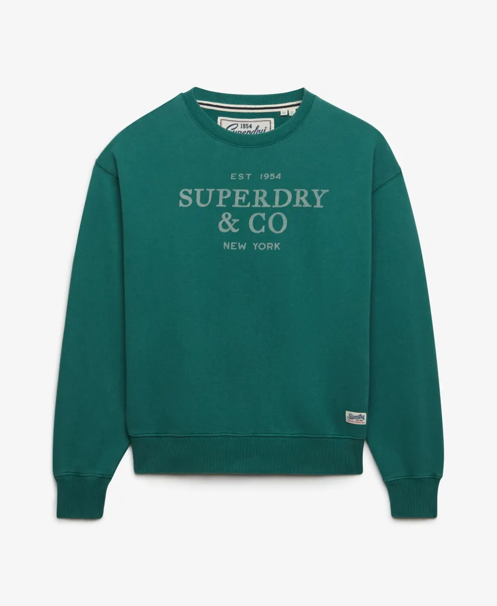 Luxe Casual Loose Crew Sweatshirt