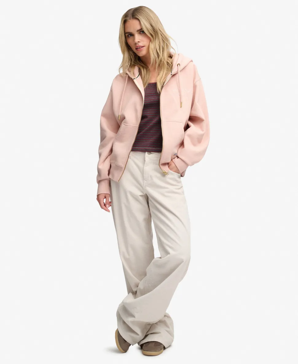 Luxe Casual Zip Hoodie