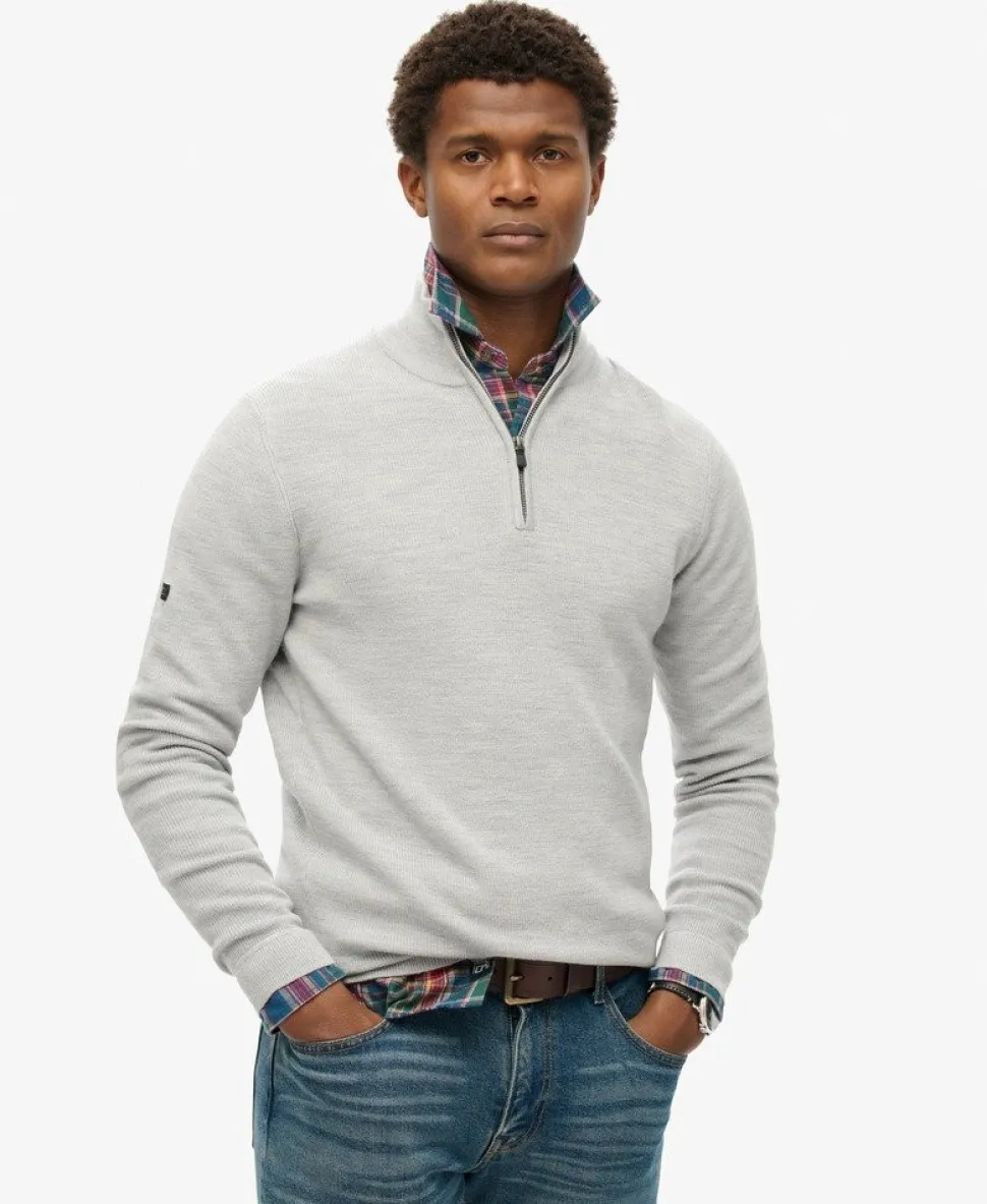 Merino Half Zip Jumper