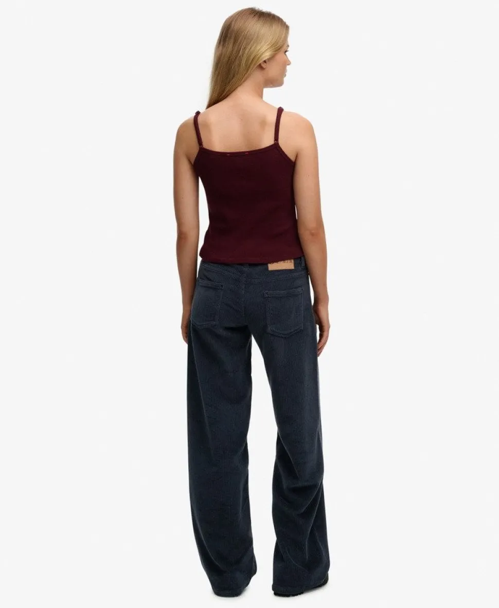 Mid Rise Baggy Jumbo Cord Pants