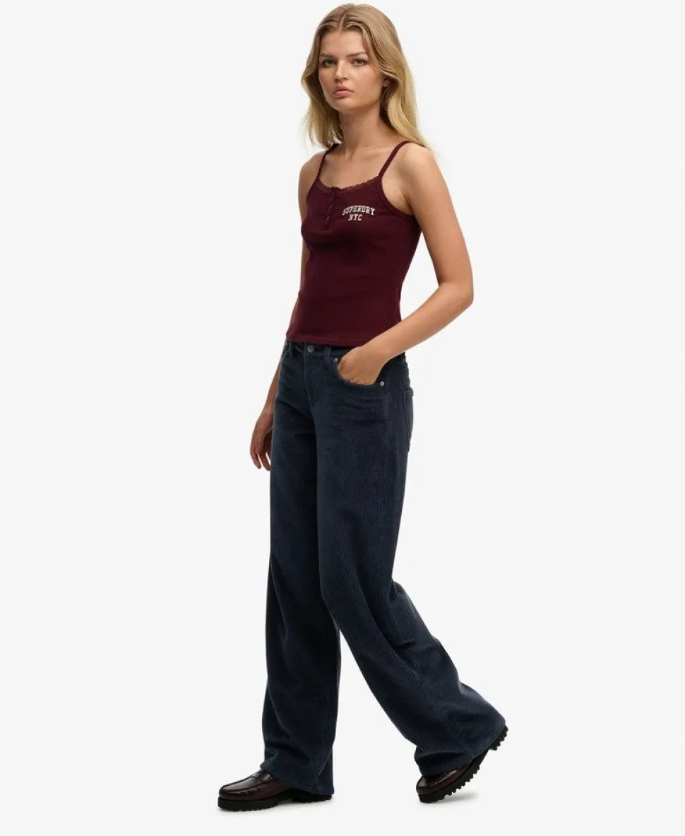 Mid Rise Baggy Jumbo Cord Pants