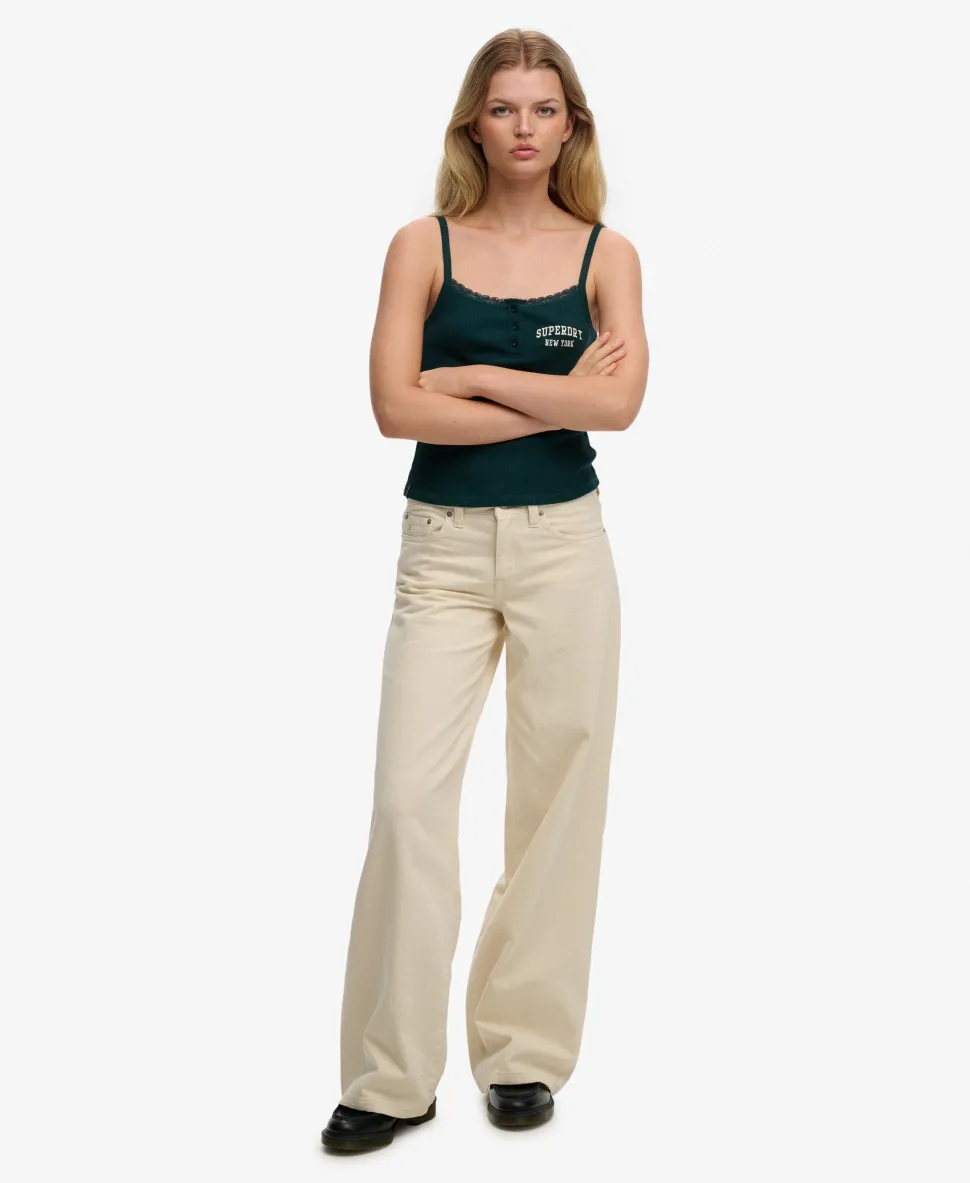 Mid Rise Baggy Pants