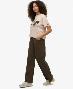 Mid Rise Baggy Pants