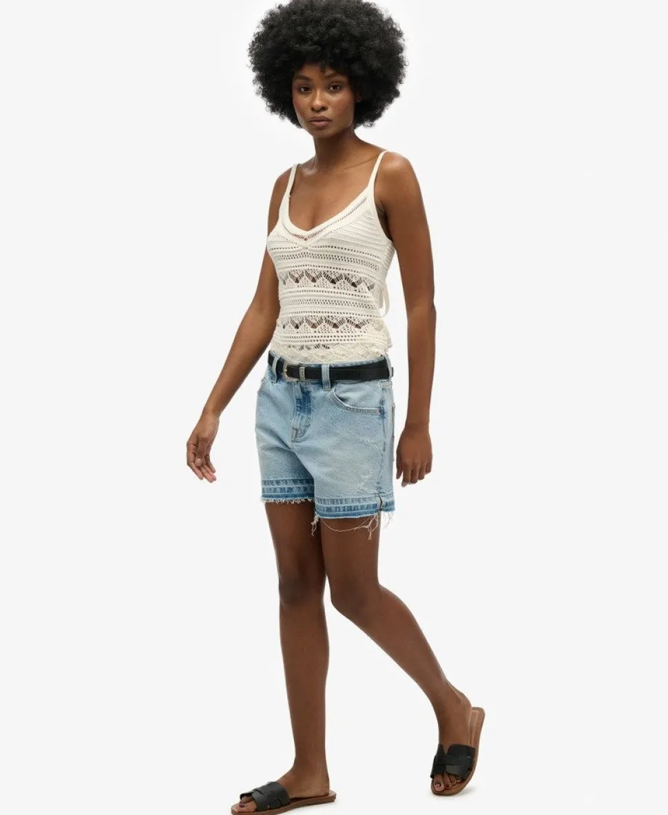 Mid Rise Cut Off Shorts