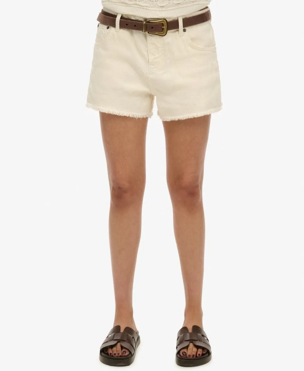 Mid Rise Denim Hot Shorts