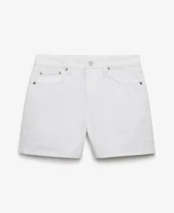 Mid Rise Denim Shorts