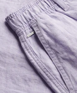 Mid Rise Linen Shorts