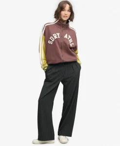 Mid Rise Pinstripe Trousers