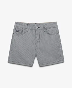 Mid Rise Stripe Shorts