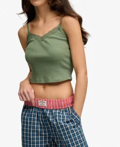 Mini Check Cotton Trousers