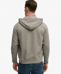 Monogram Embroidered Zip Hoodie