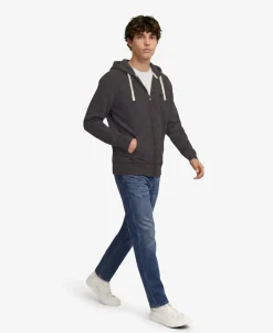 Monogram Embroidered Zip Hoodie