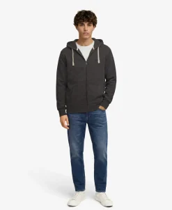 Monogram Embroidered Zip Hoodie