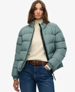 Non Hooded Sports Puffer Jacket