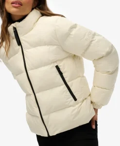 Non Hooded Sports Puffer Jacket