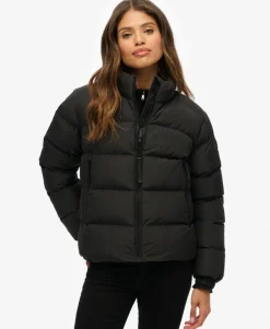 Non Hooded Sports Puffer Jacket