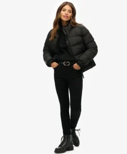 Non Hooded Sports Puffer Jacket
