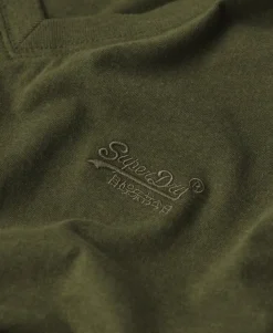 Organic Cotton Essential Logo V Neck T-Shirt