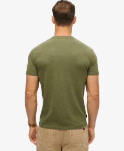 Organic Cotton Essential Logo V Neck T-Shirt