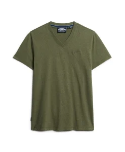 Organic Cotton Essential Logo V Neck T-Shirt