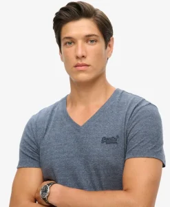 Organic Cotton Essential Logo V Neck T-Shirt