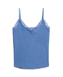 Organic Cotton Essential Rib Lace Cami Top