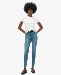 Organic Cotton High Rise Skinny Denim Jeans
