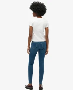 Organic Cotton High Rise Skinny Denim Jeans