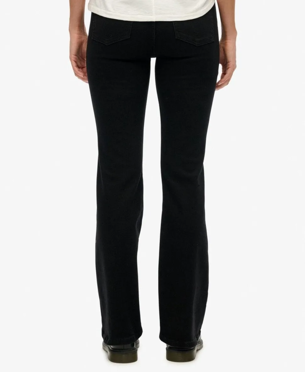 Organic Cotton Mid Rise Flare Jeans