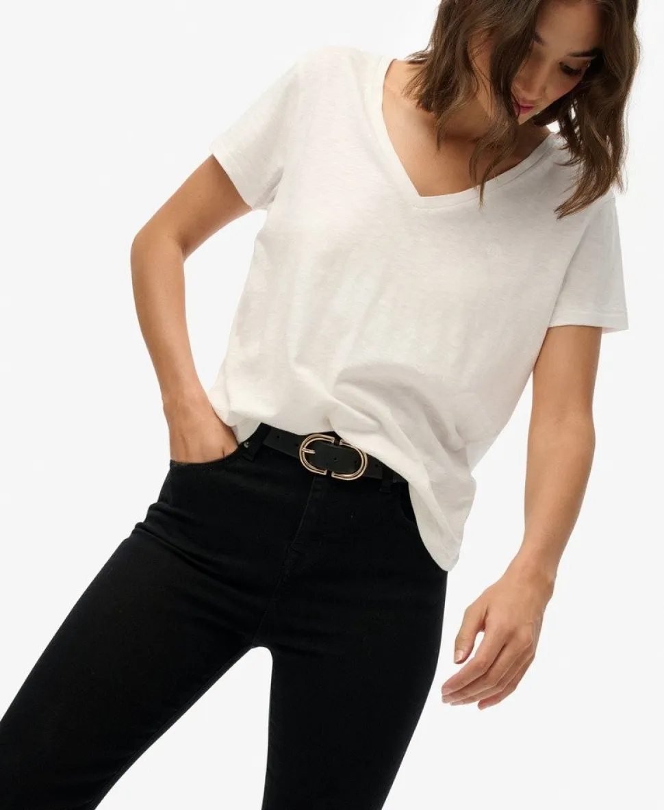 Organic Cotton Mid Rise Flare Jeans
