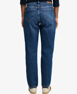Organic Cotton Mid Rise Straight Jeans