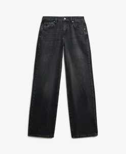 Organic Cotton Mid Rise Wide Leg Jeans