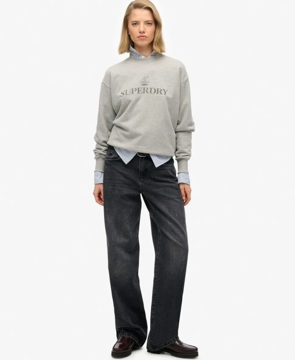 Organic Cotton Mid Rise Wide Leg Jeans
