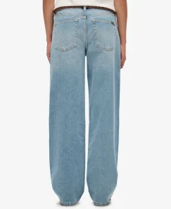 Organic Cotton Mid Rise Wide Leg Jeans